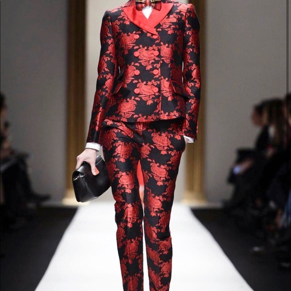 Moschino Ikram 13’ Runway Jacquard Brocade Trouser - Picture 2 of 12